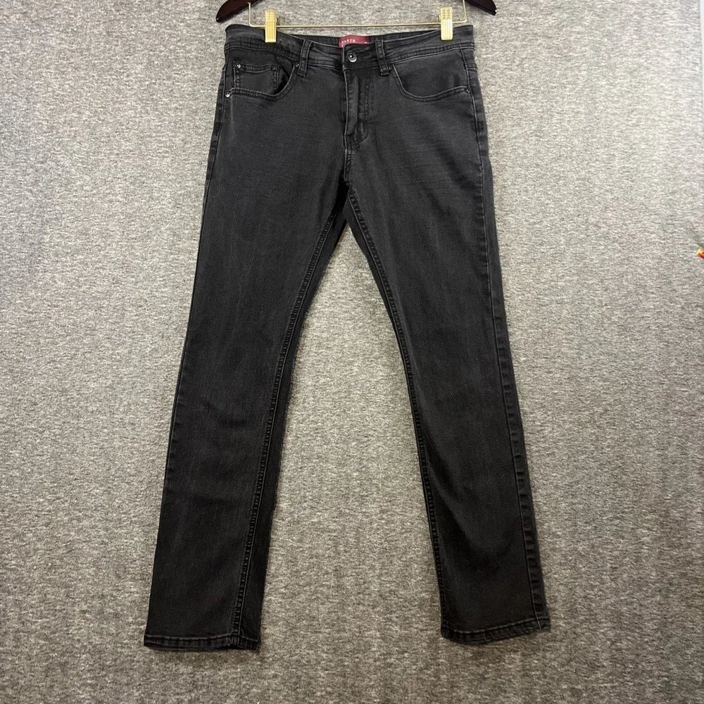 Truth Substance Common Sense Jeans Men Size 28 X 30 Black  Skinny Fit Distressed